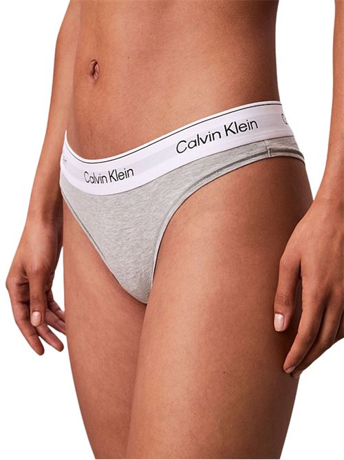 Slip brasiliana grigio Calvin Klein | LV00QF8522P7A